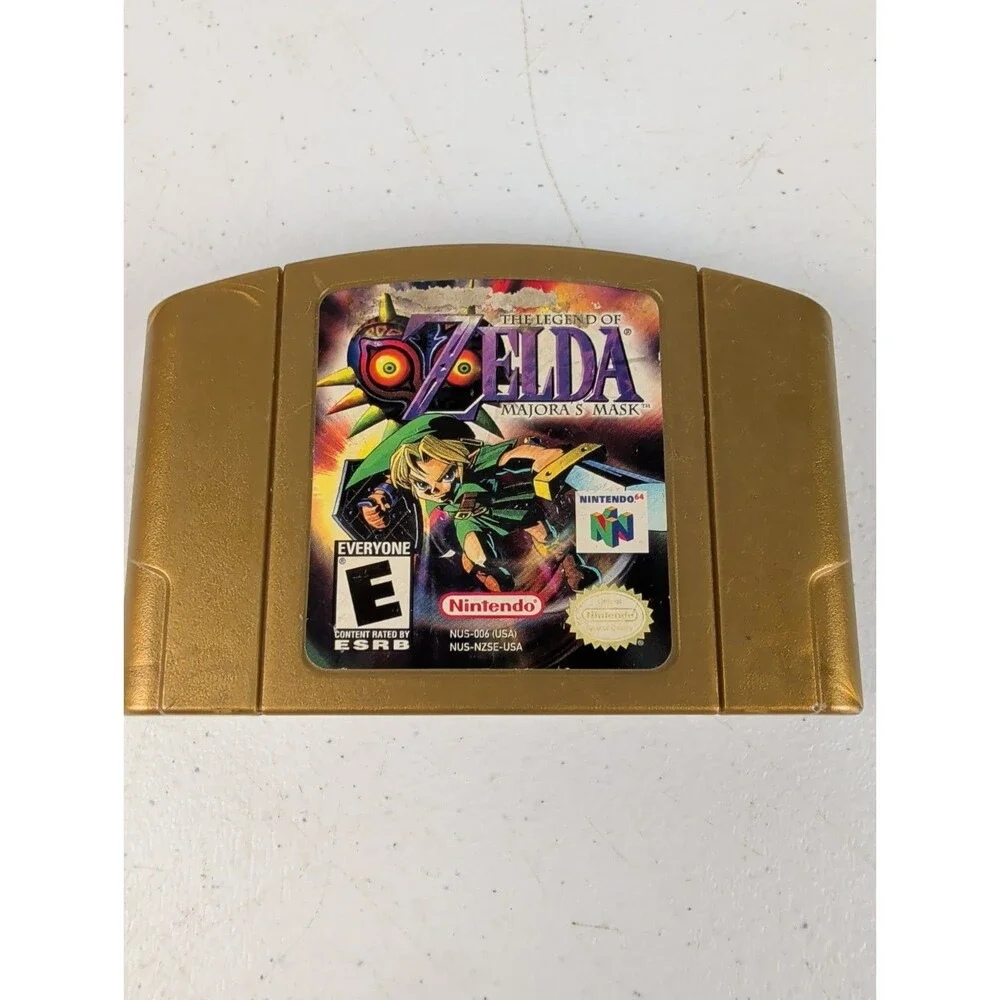 The Legend of Zelda Majora's Mask Nintendo 64 N64 Gold Cartridge Tested Working
